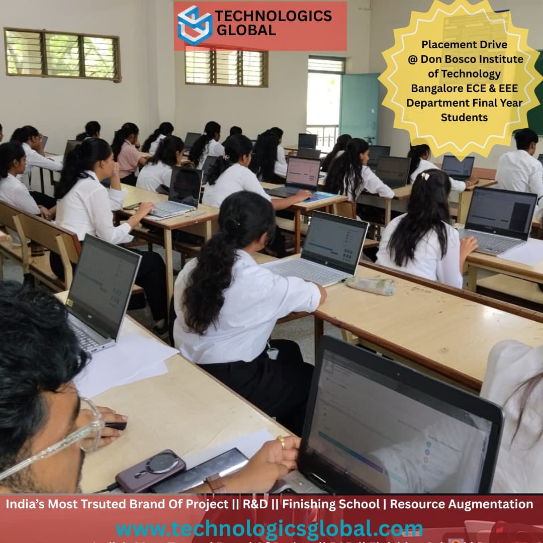 Technologics Global placement drive for final-year students at Don Bosco Institute of Technology, Bangalore
